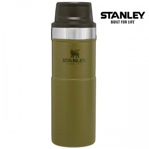 Stanley Classic Trigger Action Travel Mug 16 oz (0.47L) Military Olive Drab Green